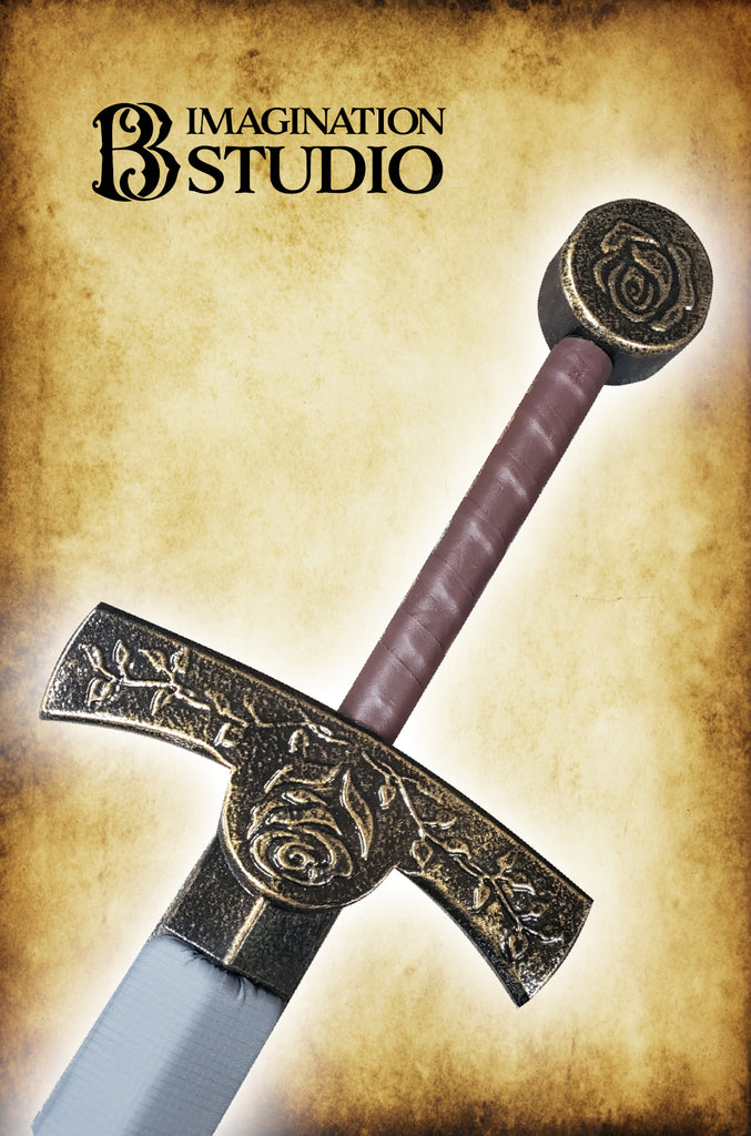 Rose Elite LARP Sword GOLD RFB - 46in - Wandering Wizard Trading Company