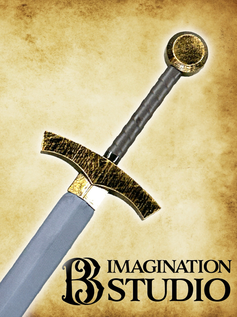 Adventurer Elite LARP Sword GOLD RFB - 46in - Wandering Wizard Trading Company