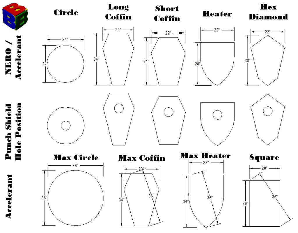 B3 Standard LARP Shield FROM THE FORGE - Wandering Wizard Trading Company