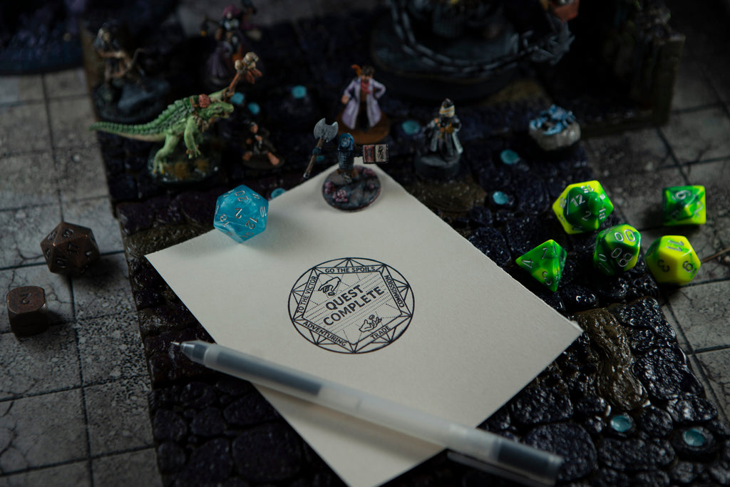 RPG Stamp: Official - Quest Complete - Wandering Wizard Trading Company