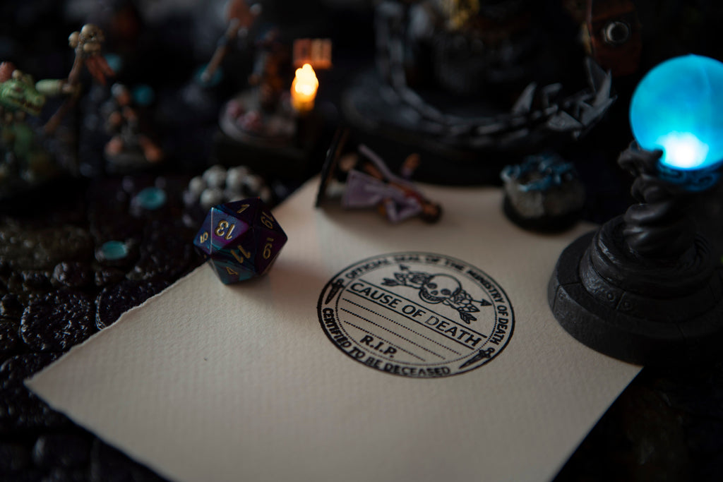 RPG Stamp: Official Cause of Death - Wandering Wizard Trading Company