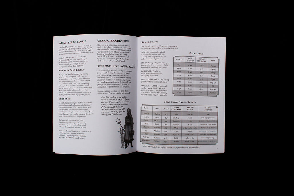Zero Level Rulebook for 5E - Wandering Wizard Trading Company