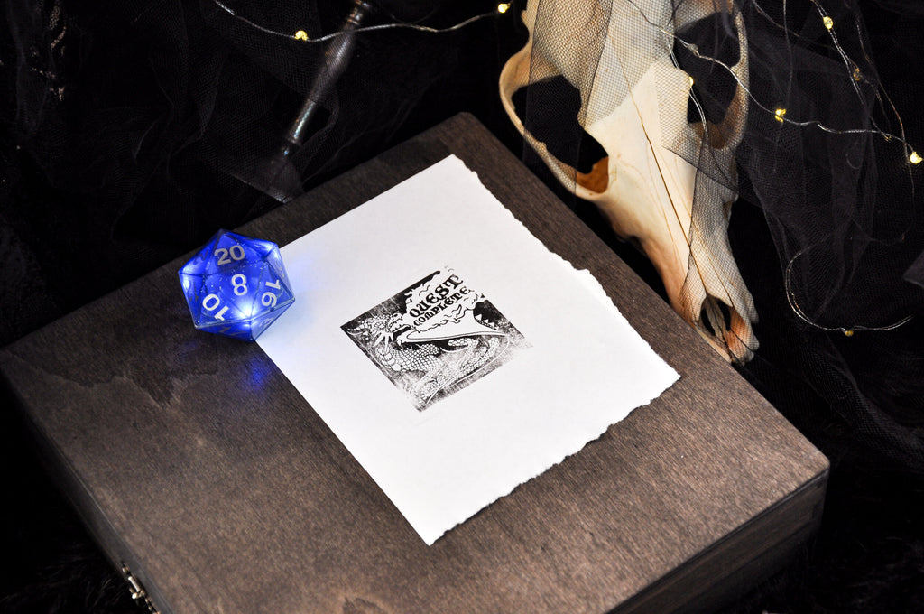 RPG Stamp: Vintage - Quest Complete - Wandering Wizard Trading Company