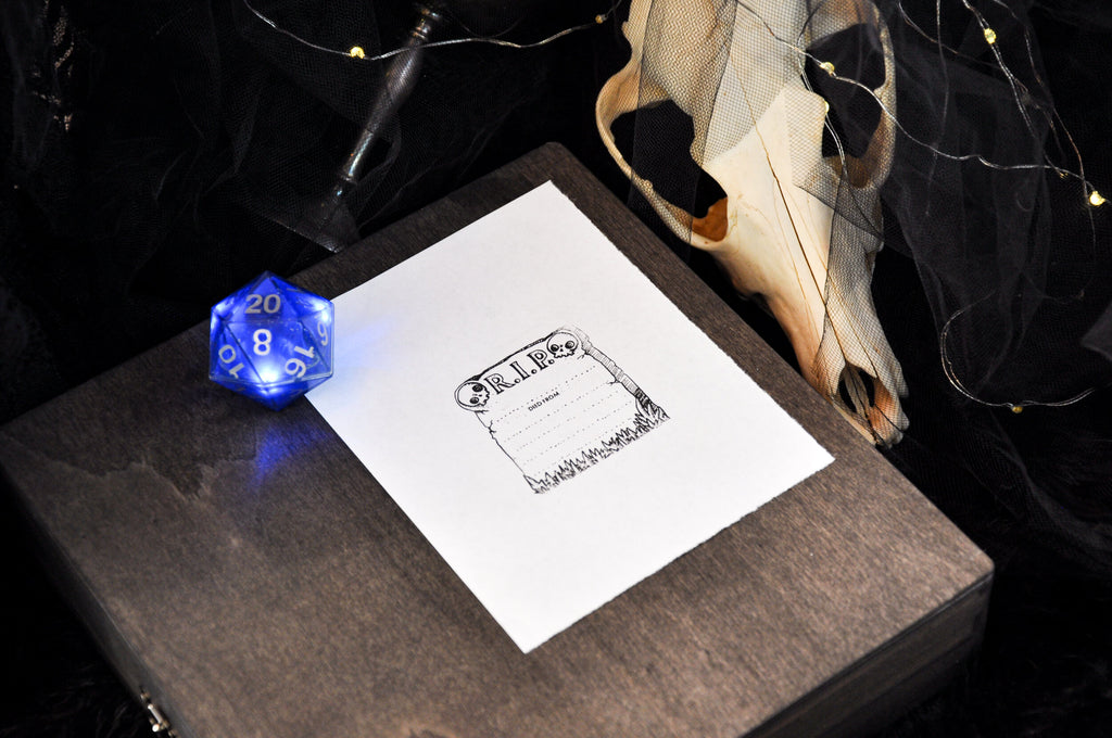 RPG Stamp: Vintage - R.I.P. - Wandering Wizard Trading Company
