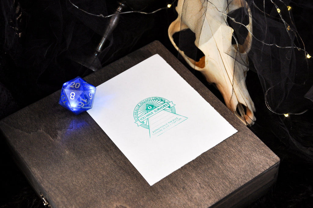 RPG Stamp: Official - You Have Survived - Wandering Wizard Trading Company