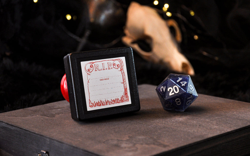 RPG Stamp: Vintage - R.I.P. - Wandering Wizard Trading Company