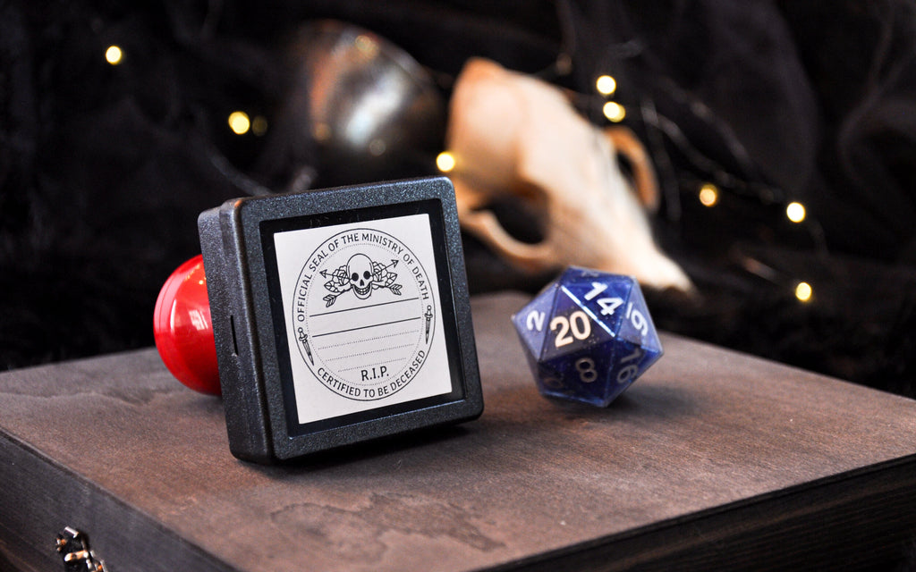 RPG Stamp: Official Cause of Death - Wandering Wizard Trading Company