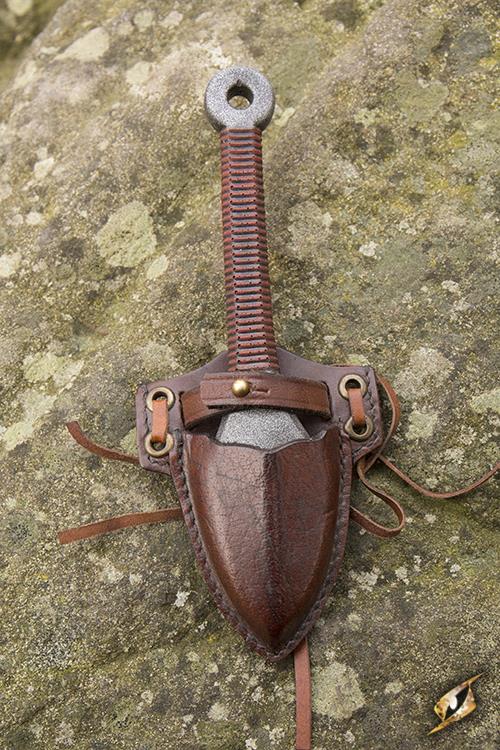 Leather Kunai Holder with LARP Throwing Knife Epic Armoury