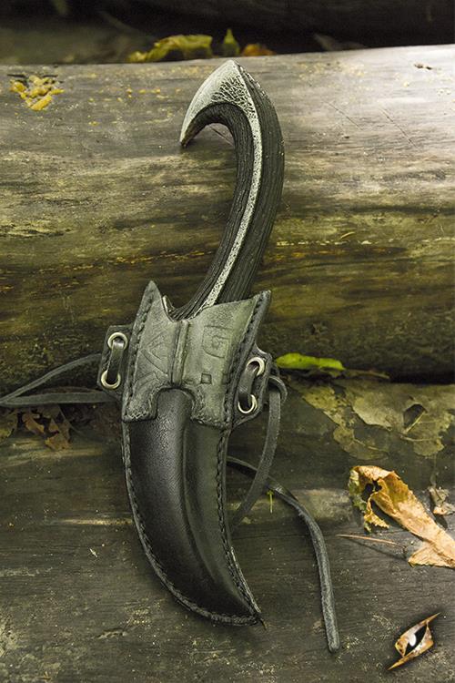 Dark Elven LARP Throwing Knife with Holder Epic Armoury