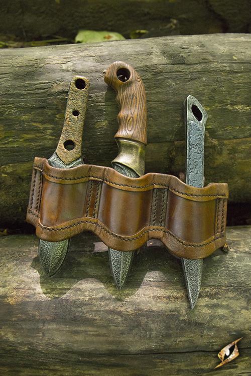 Rogue LARP Throwing Knife Set with Holder Epic Armoury