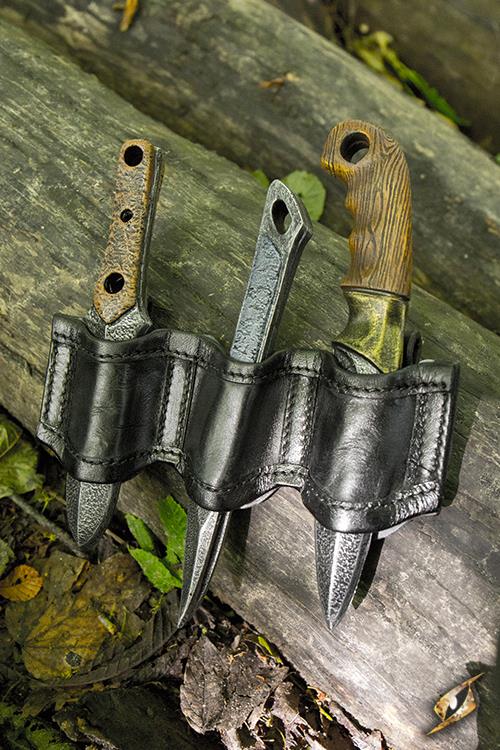 Rogue LARP Throwing Knife Set with Holder Epic Armoury