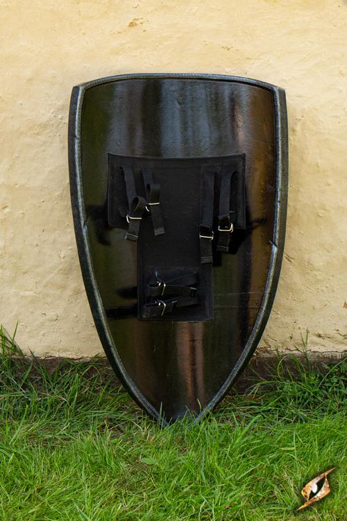 Black Knight LARP Shield - 36x24in Epic Armoury