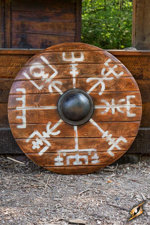 Iarla Viking LARP Shield - Vegvisir - 32in Epic Armoury