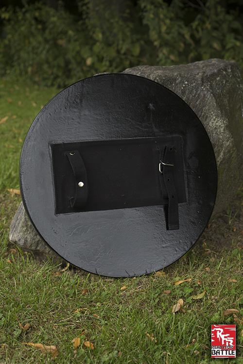 Round LARP Shield - Woodgrain - 20in Ready For Battle