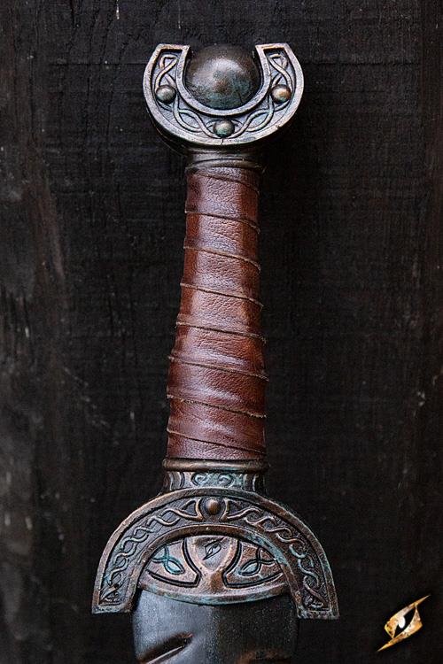 Battleworn Celtic Leaf LARP Sword - 34in Epic Armoury