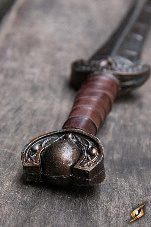 Battleworn Celtic Leaf LARP Sword - 34in Epic Armoury