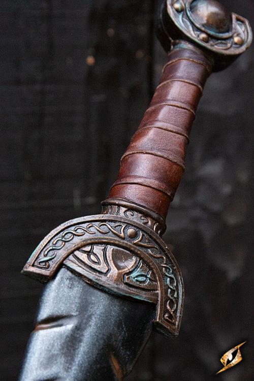 Battleworn Celtic Leaf LARP Sword - 34in Epic Armoury