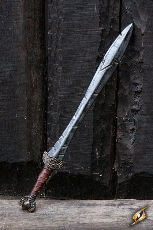 Battleworn Celtic Leaf LARP Sword - 34in Epic Armoury
