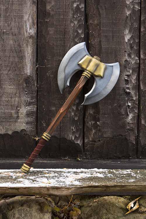 Double-headed LARP Battle Axe - 34in Epic Armoury