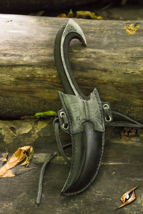 Dark Elven LARP Throwing Knife with Holder Epic Armoury