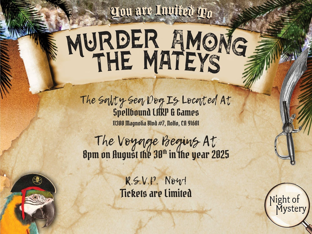 Murder Among the Mateys - August 30th, 2025 Night of Mystery