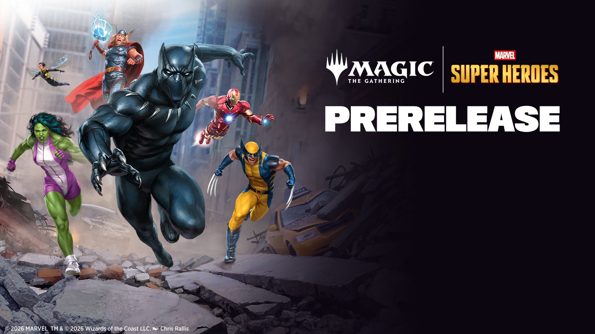 Magic: The Gathering - Marvel Super Heroes Prerelease Event Ticket Marvel Super Heroes